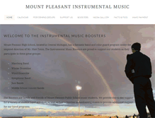 Tablet Screenshot of mountpleasantmusic.org